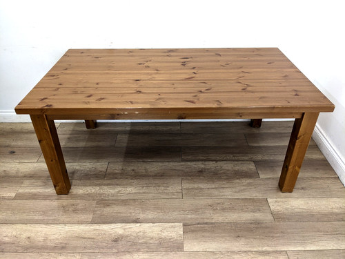 Dining table large pine - dining, solid