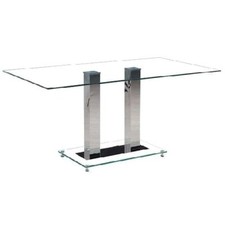 Jet Large Clear Glass Dining
