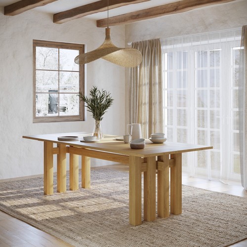Large solid oak - large, rectangular